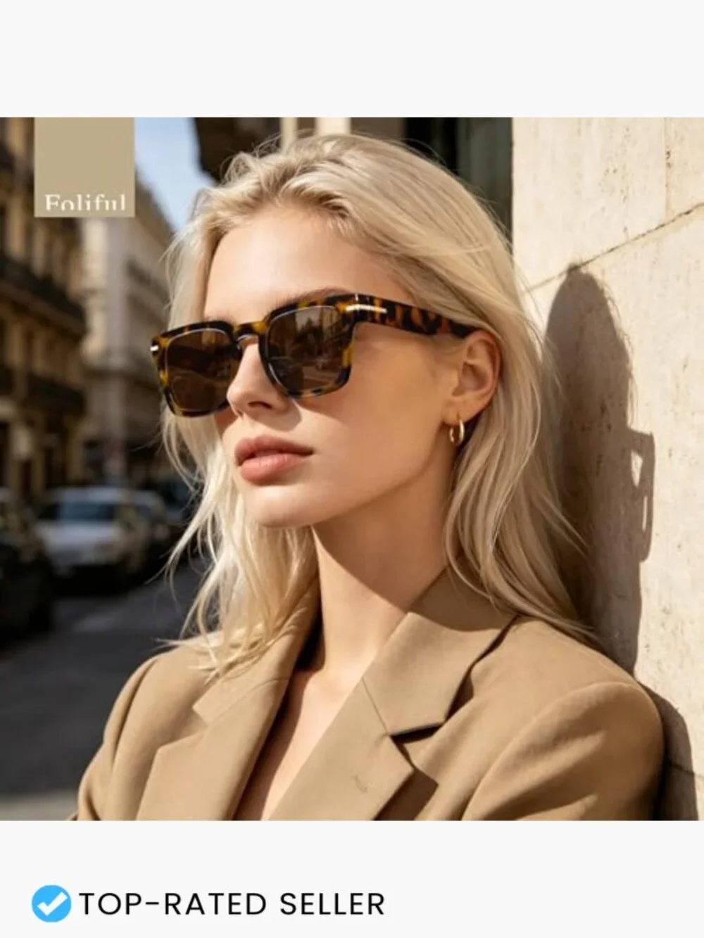 Square Frame Retro Sunglasses UV Protection Driving Classic for Women Men